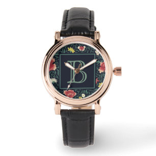 Montre Antique Vintage Joli Monogramme Floral