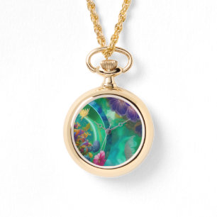 Montre Aqua Floral Jardin sous-marin Abstrait