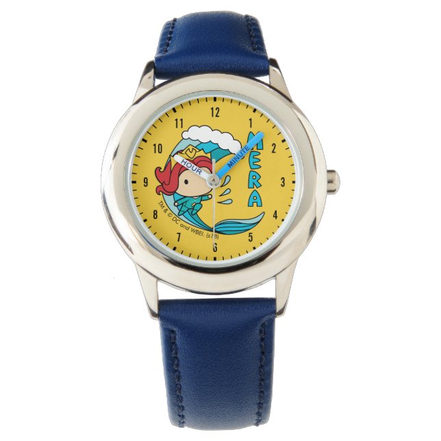 Montre Aquaman | Chibi Mera Riding Vague Graphique (devant)