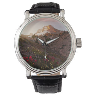 Montre Aquarelle de coucher du soleil de vallée de