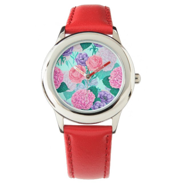 Montre Aquarelle du jardin de printemps 2 (devant)