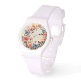 Montre Aquarelle moderne Floral