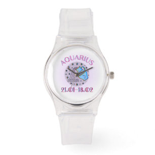 Montre Aquarius, signe zodiaque