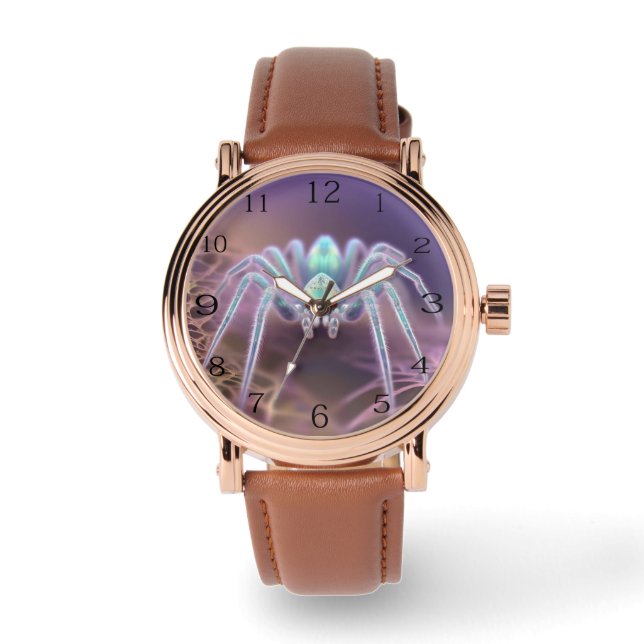Montre Araignée d'art fractal 3D effrayante, (Recto)