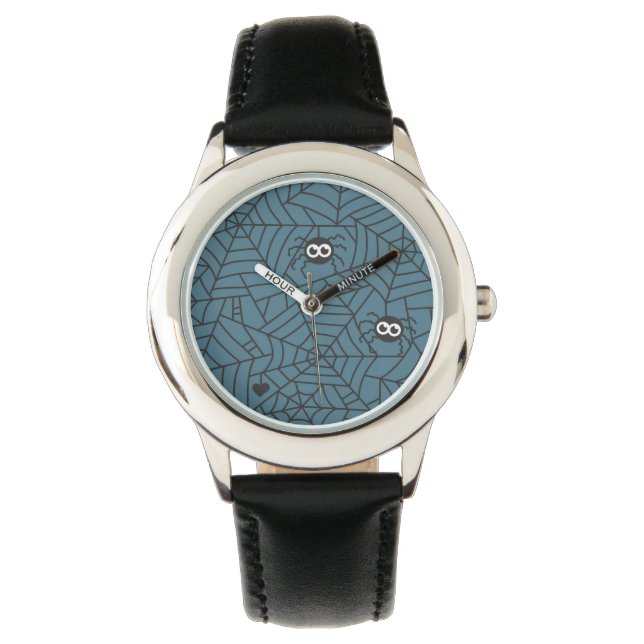Montre Araignées mignonnes, toile d'araignée, Halloween (devant)