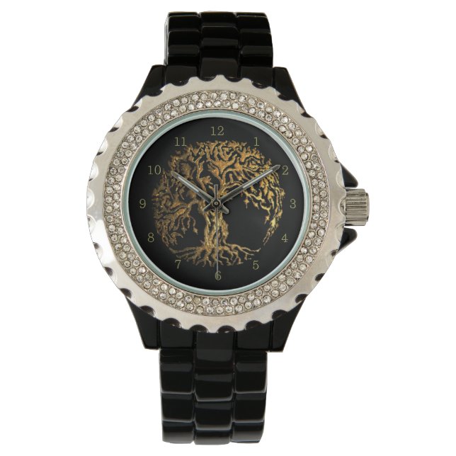 Montre Arbre de vie Mehndi (henné) (devant)