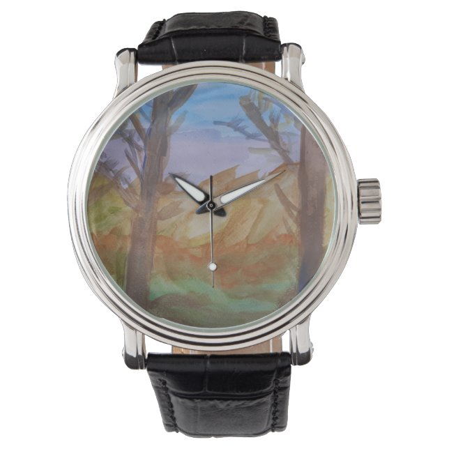 Montre Arbres au coucher du soleil (devant)