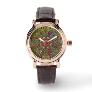 Montre Arc-en-ciel métallique de beau motif