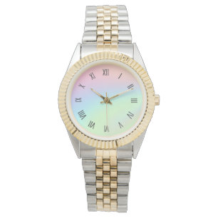 Montre Arc-en-ciel pastel de couleur