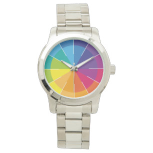 Montre Arc-en-ciel Puristique et clair