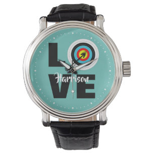 Montre Archer - Carte cible Aimer Tir à l'arc Personnali