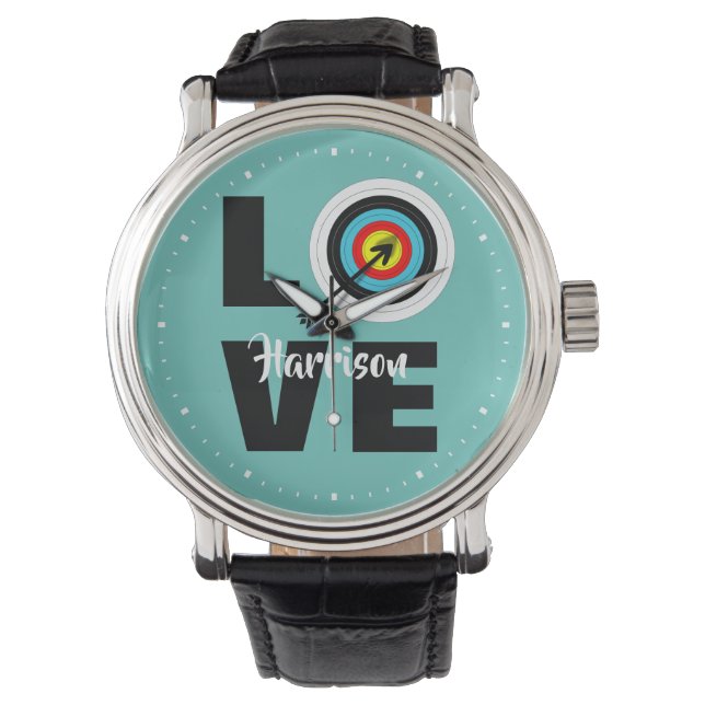 Montre Archer - Carte cible Aimer Tir à l'arc Personnalis (devant)
