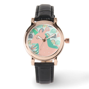 Montre Arcs-en-ciel et licornes