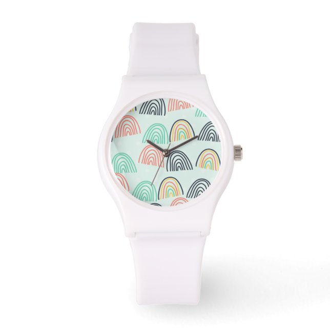 Montre Arcs-en-ciel et licornes (Recto)