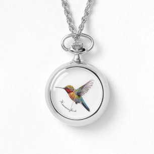 Montre Arcs-en-ciel : L'art des colibris, personnalisé