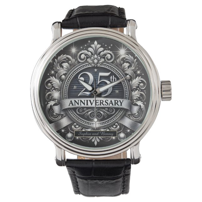 Montre Argent intemporel : 25e anniversaire (devant)