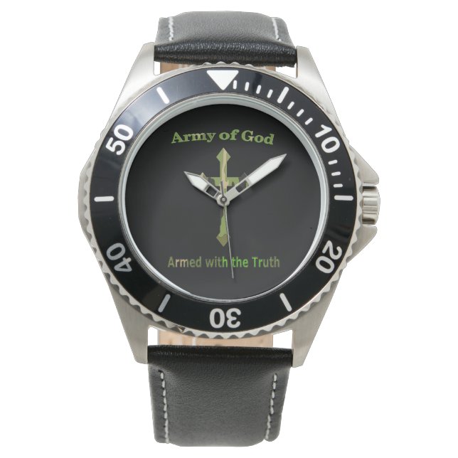 Montre Armée de Dieu produits chrétiens (devant)