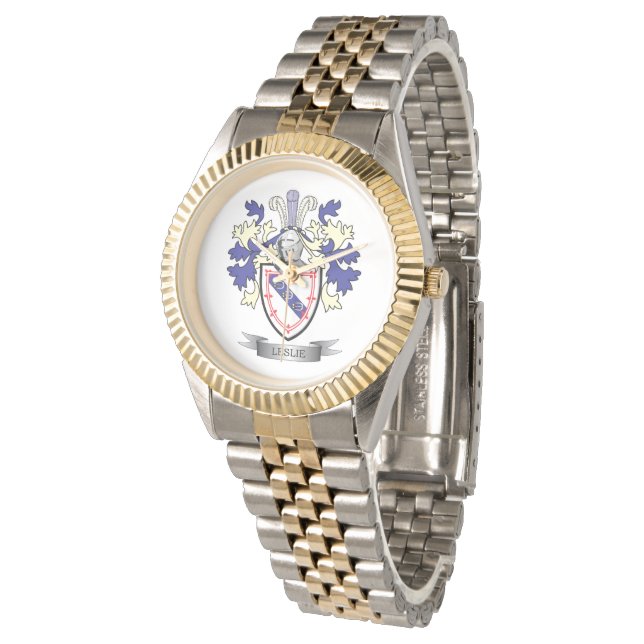 Montre Armoiries de la famille Leslie Crest (Incliné)