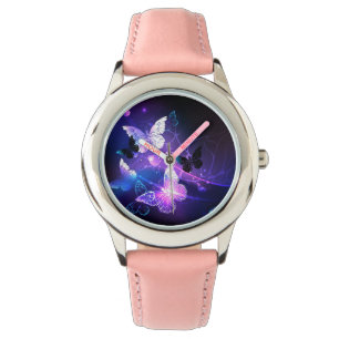 Montre Arrière - plan avec papillons de nuit