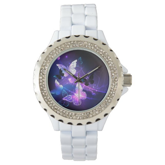 Montre Arrière - plan avec papillons de nuit (devant)
