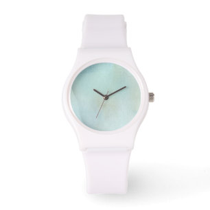 Montre arrière - plan d'aquarelle dans bleu et jaune en