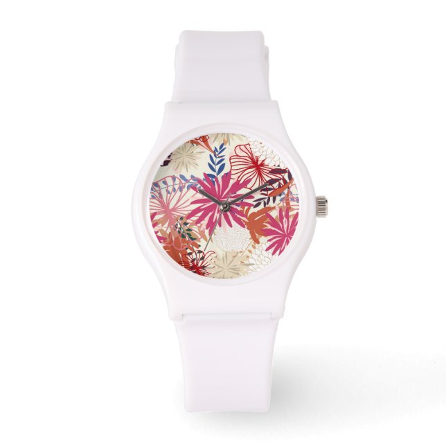 Montre Arrière - plan floral 3 (Recto)