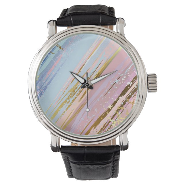 Montre Arrière - plan rose texturé (devant)