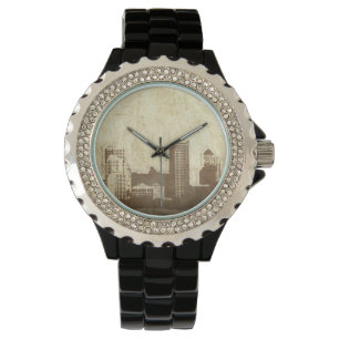 Montre Arrière - plan sale de ville