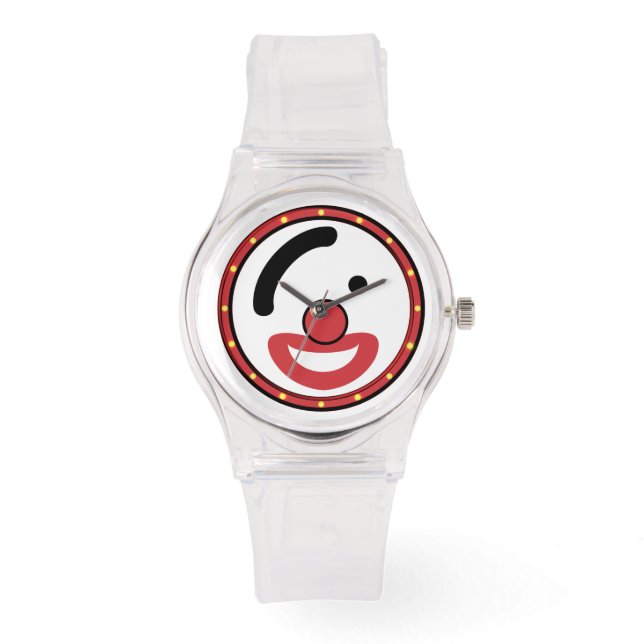 Montre Art Abstrait Clown d'anniversaire (Recto)