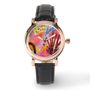 Montre Art Abstrait coloré