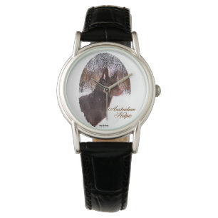 Montre Art australien de chien de Kelpie