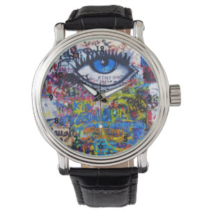Montre Art coloré de rue de graffiti