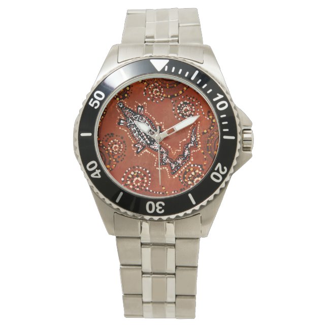 MONTRE ART CROCODILE (devant)