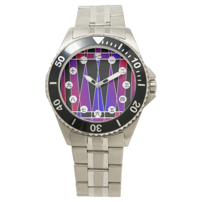 Montre Art déco "Fractured" (C/J Face) par Kenneth Yoncic (devant)