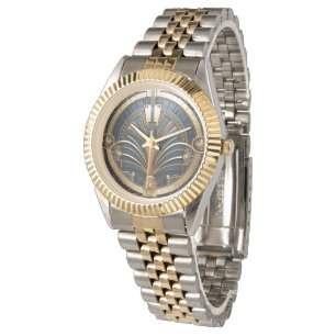 Montre Art Déco Vintage Géométrique Élégant