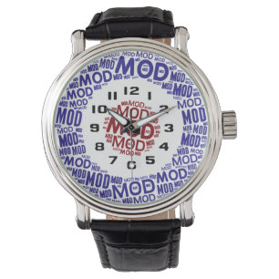 Montre Art des mots cibles Retro Mod