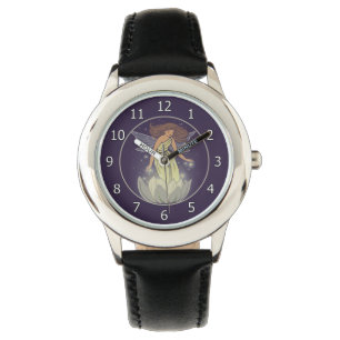 Montre Art féerique magique d'imaginaire de lueur de