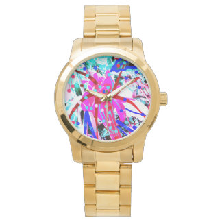 MONTRE ART FESTIVE FLEURS