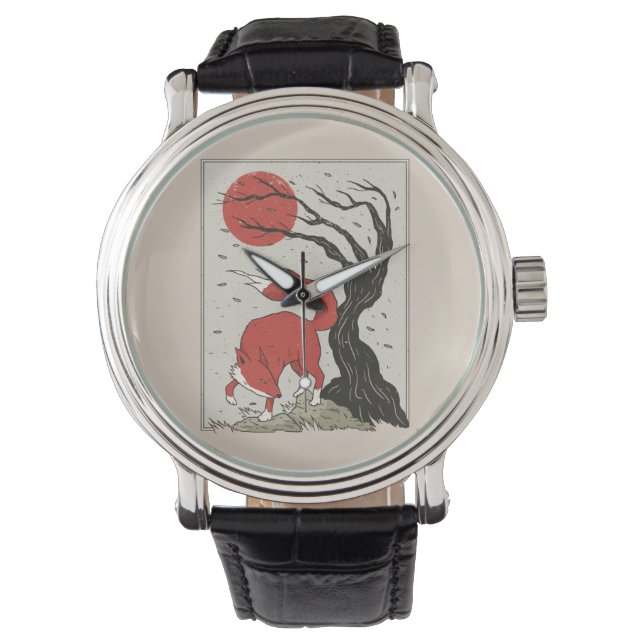 Montre Art japonais Fox (devant)