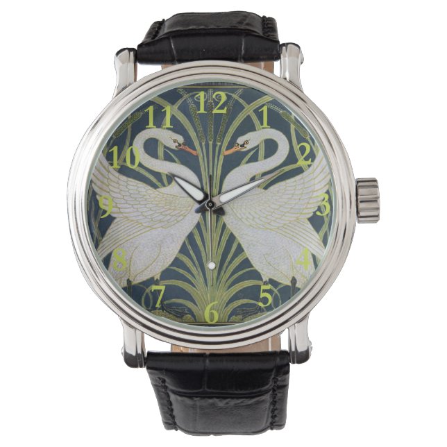 Montre Art Nouveau Swan Deux Swans (devant)