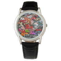 Art urbain dynamique de rue Graffiti art motif