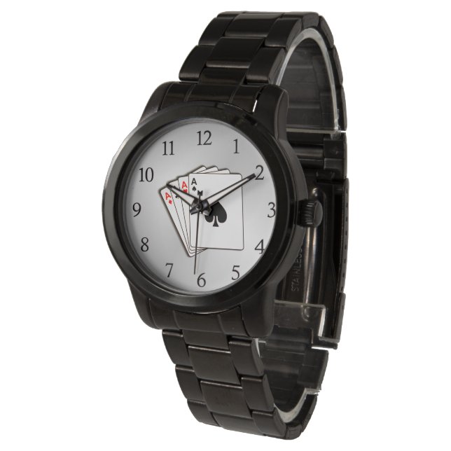 Montre As avec des chiffres noirs (Incliné)