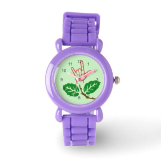 Montre ASL I Love You Flower Watch