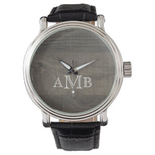 Montre Aspect bois personnalisé 