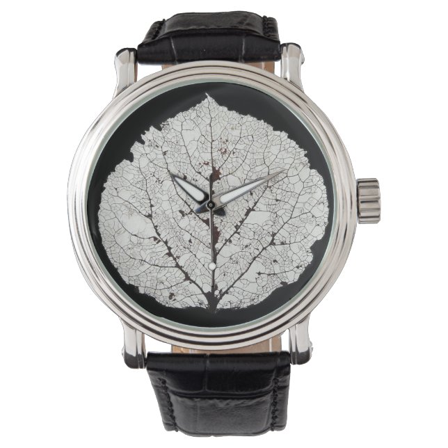 Montre Aspen Feuille Squelette 1 (devant)