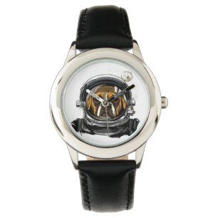 Montre Astronaut Boxer Dog Exploration spatiale Astronomi