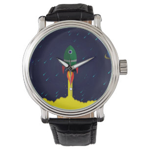 Montre astronaute astronaute de vaisseau spatial de fusé