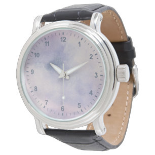 Montre Astronome   pourpre et bleu