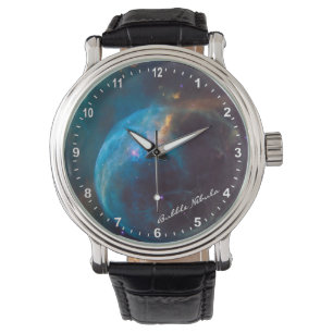 Montre Astronomie et bulle Nebula Watch, Hubble / Galaxie