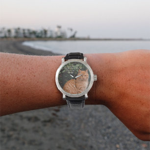 Montre Au Meilleur Papa Chat du Monde Photo Personnalisée